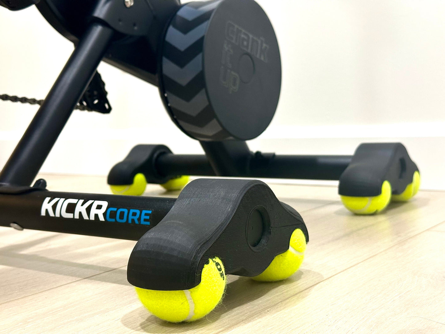 Indoor Turbo Trainer Rocker Feet with Tennis Balls